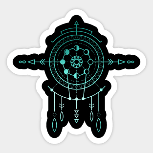 Turquoise Boho Dreamcatcher Sticker